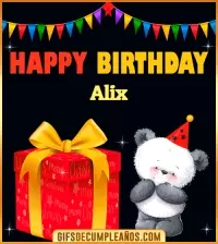 GIF Happy Birthday Alix